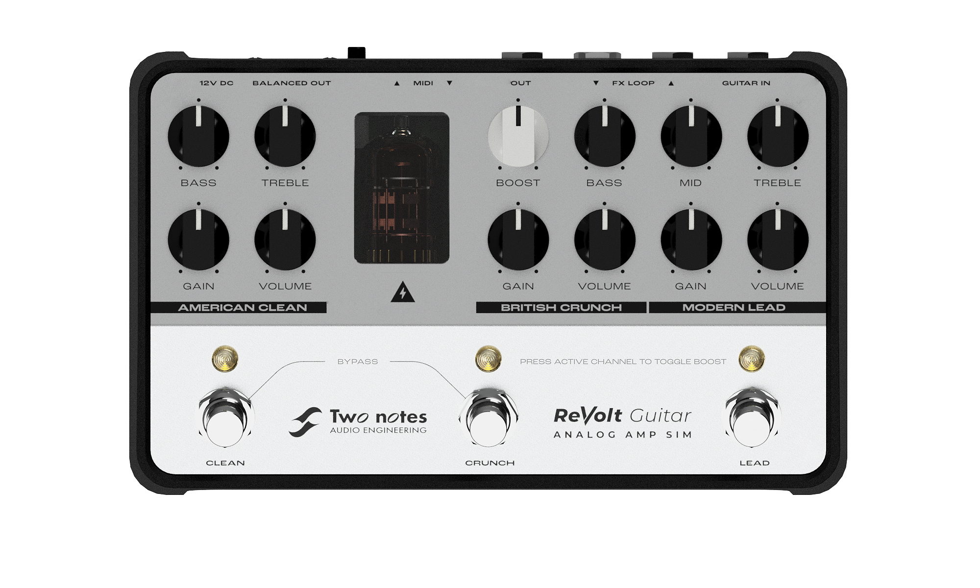 two notes revolt guitar amp sim pedal