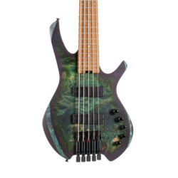 cort artisan space 5 headless bass stardust green