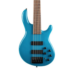 cort artisan c5 deluxe bass 5-string bass blue