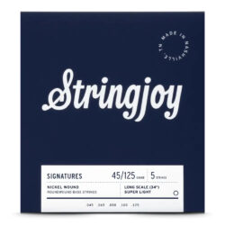 Stringjoy 45-125 Long Scale 5-String Bass strings Signatures - Nickel Wound Bass Guitar Strings