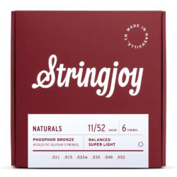 Stringjoy 11-52 Phosphor Bronze Acoustic Guitar Strings