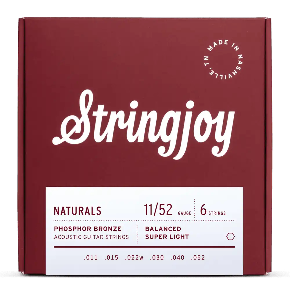 Stringjoy 11-52 Phosphor Bronze Acoustic Guitar Strings