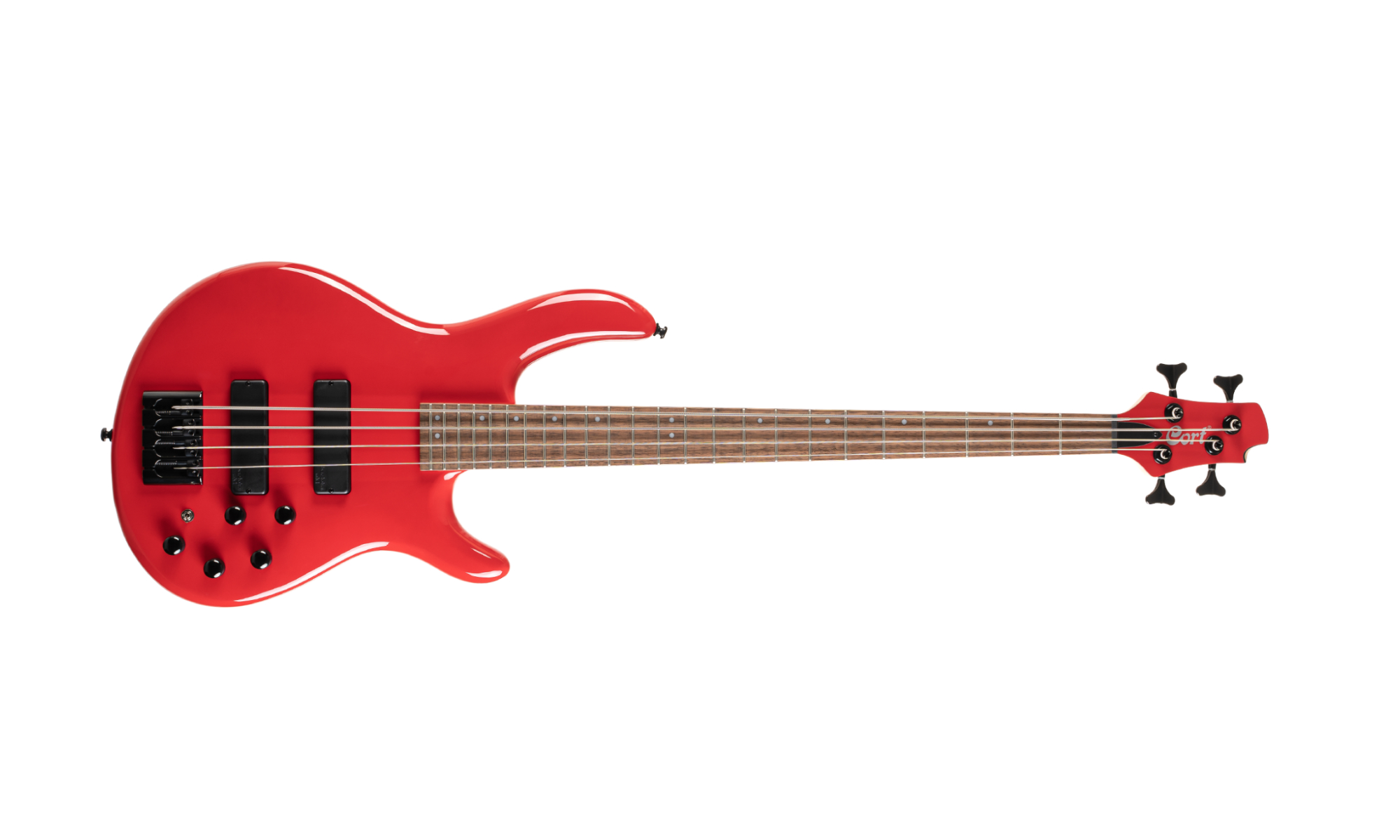 Cort C4 4-String Bass Red